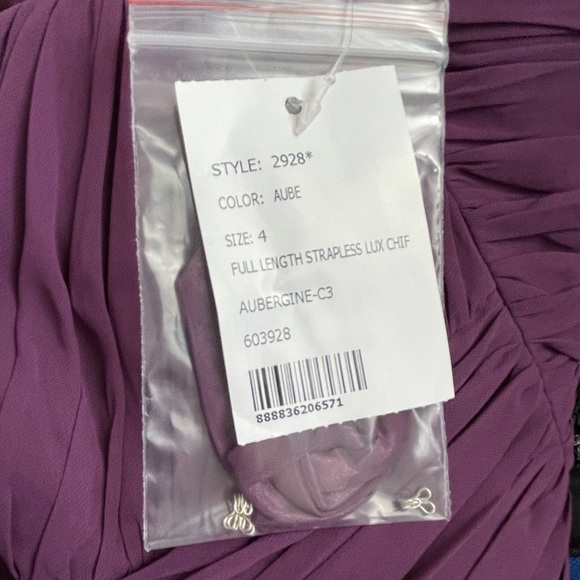 Dessy Collection Strapless Gown - Picture 4 of 5